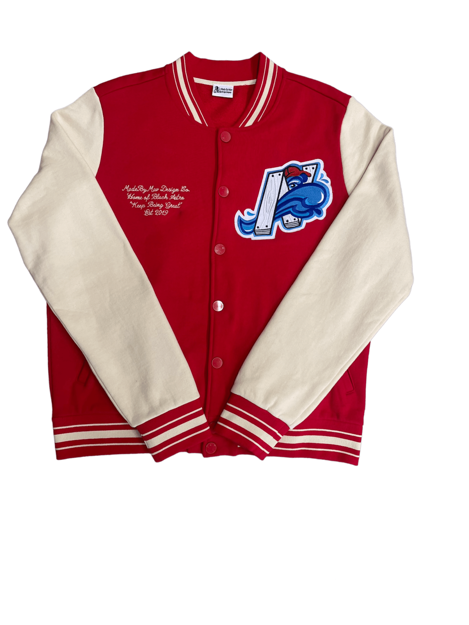 Be Like Water Letterman 1/1 - The Design CompanyJacketMade By MavThe Design Company