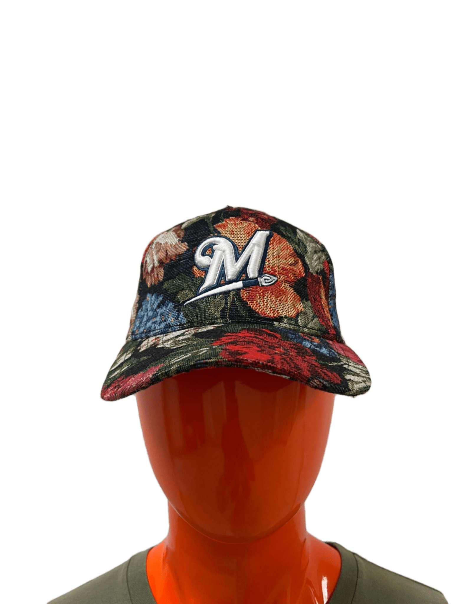 Red Rose Floral Tapestry M - Logo Cap - The Design CompanyThe Design CompanyThe Design Company