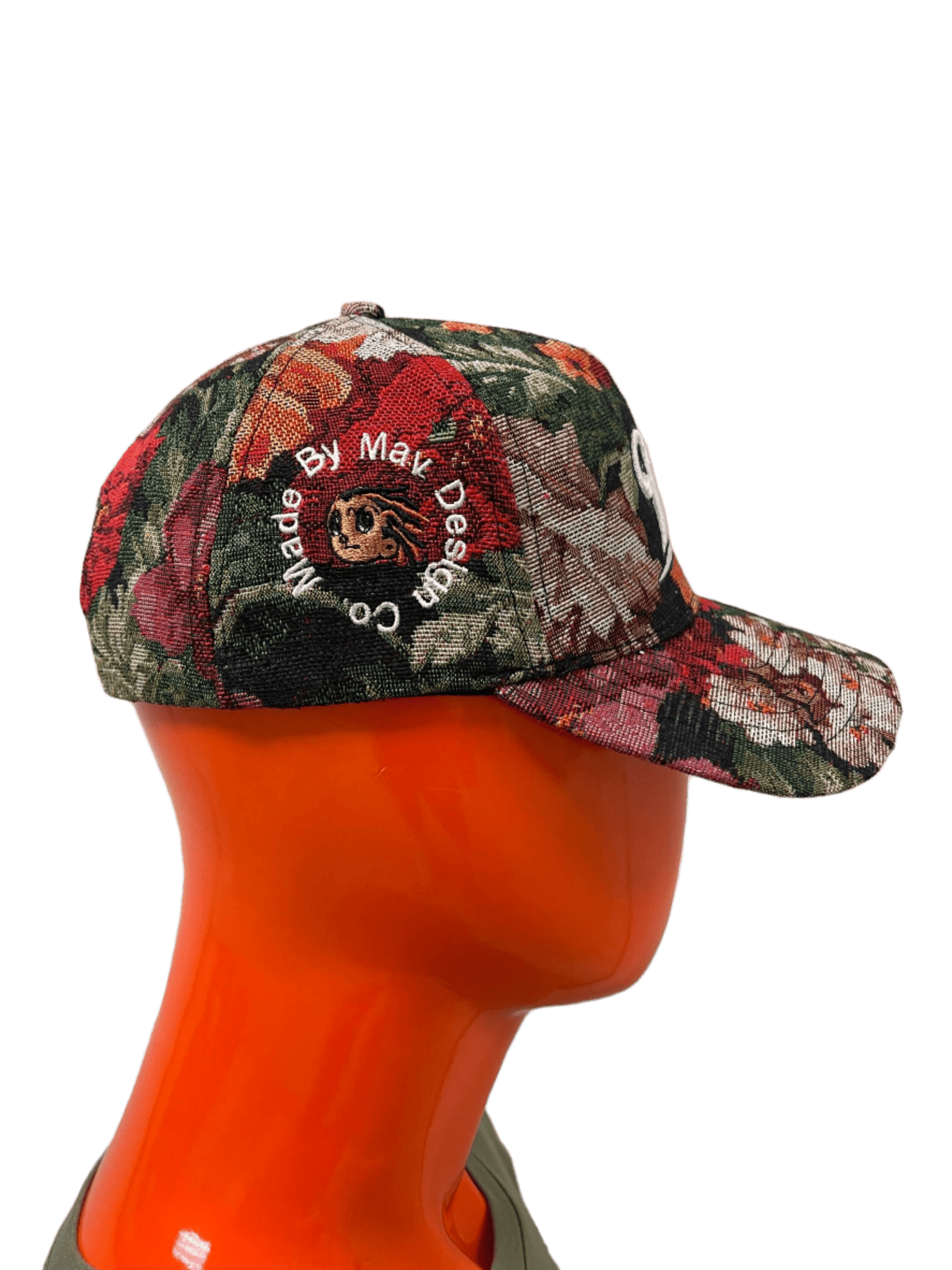 Red Rose Floral Tapestry M - Logo Cap - The Design CompanyThe Design CompanyThe Design Company